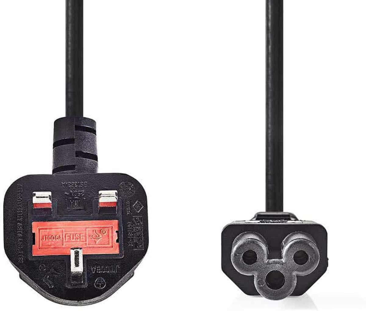 Power Cable | Type G Plug (UK) - IEC-320-C5 | 3.0 m | Black